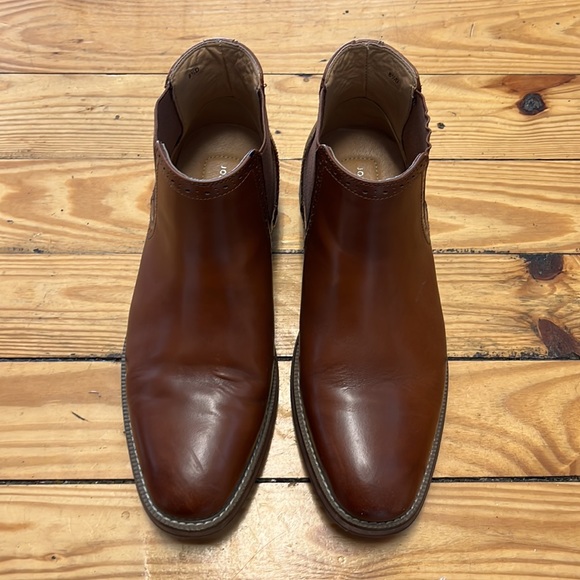 Joseph Abboud brown leather ankle pull on boots men’s 8.5 D - Picture 7 of 7